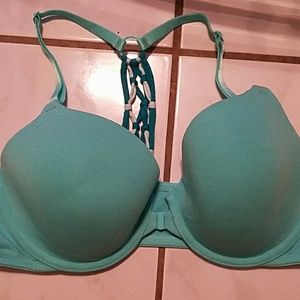 Front clasp Victoria's Secret green bra